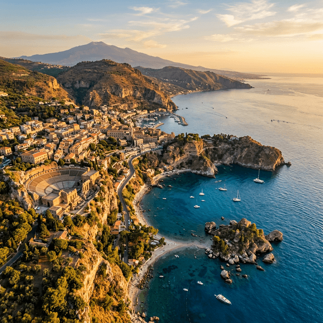 Beautiful coast of Sicily