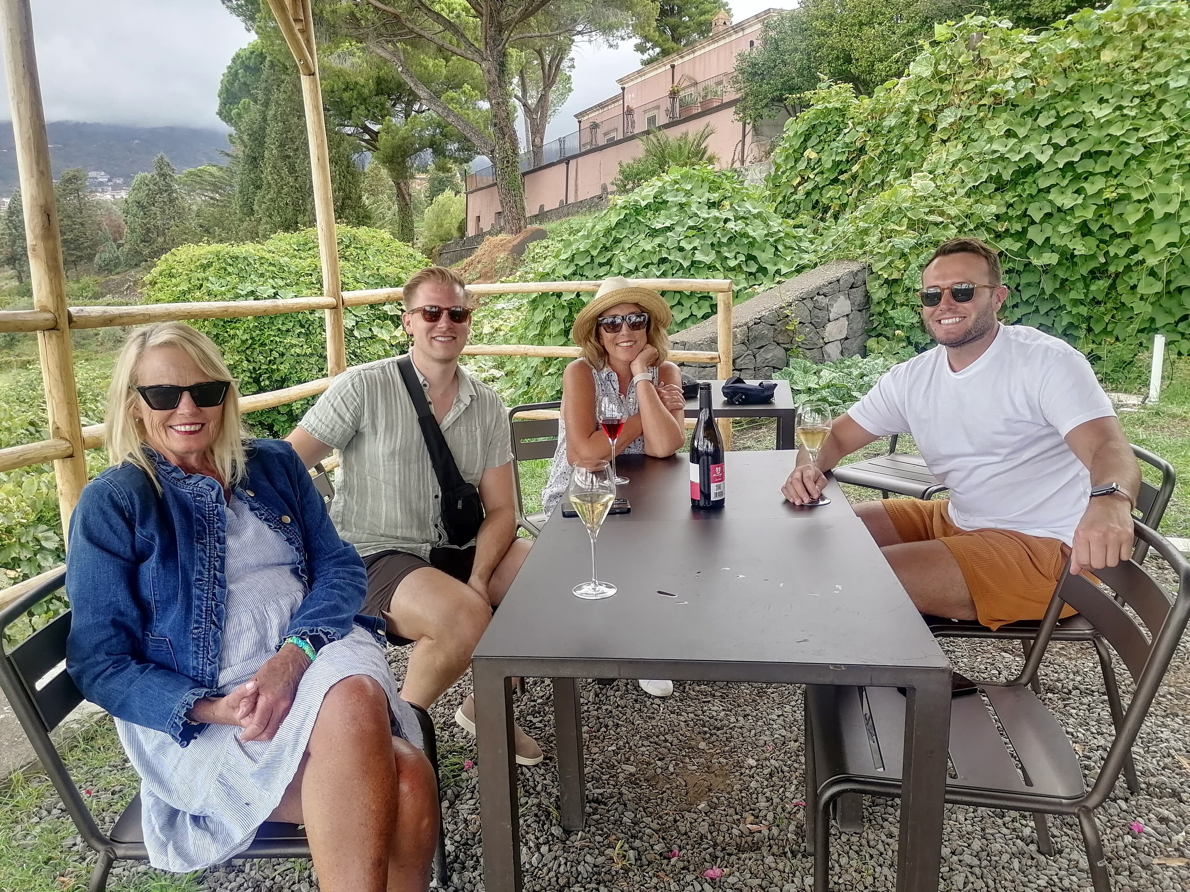 Private wine tasting on Mount Etna during a Sicily private tour