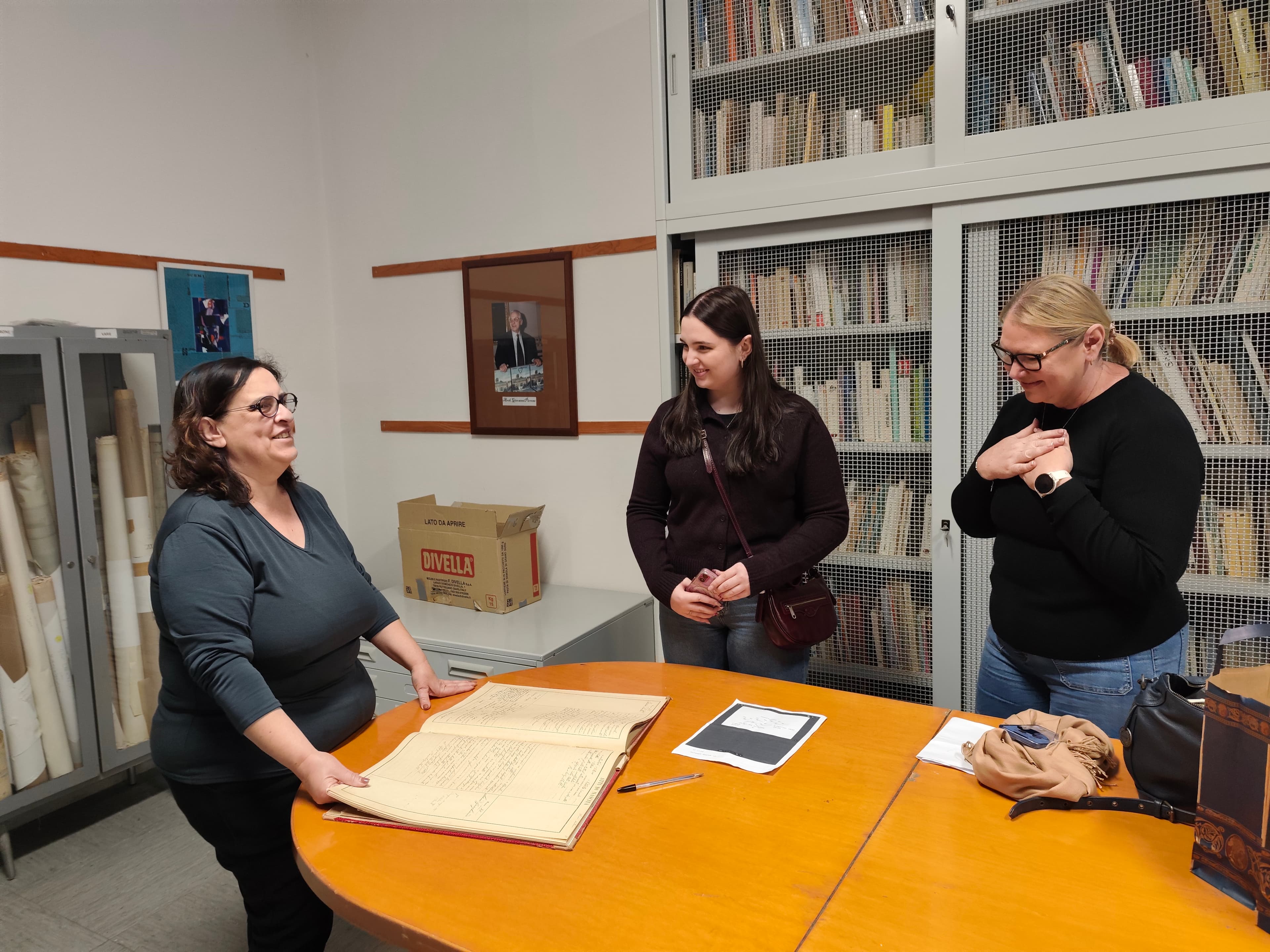 Discovering ancestral records in Sicily during a family heritage journey