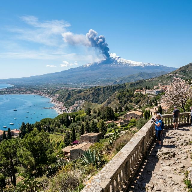 View of Etna from Taormina